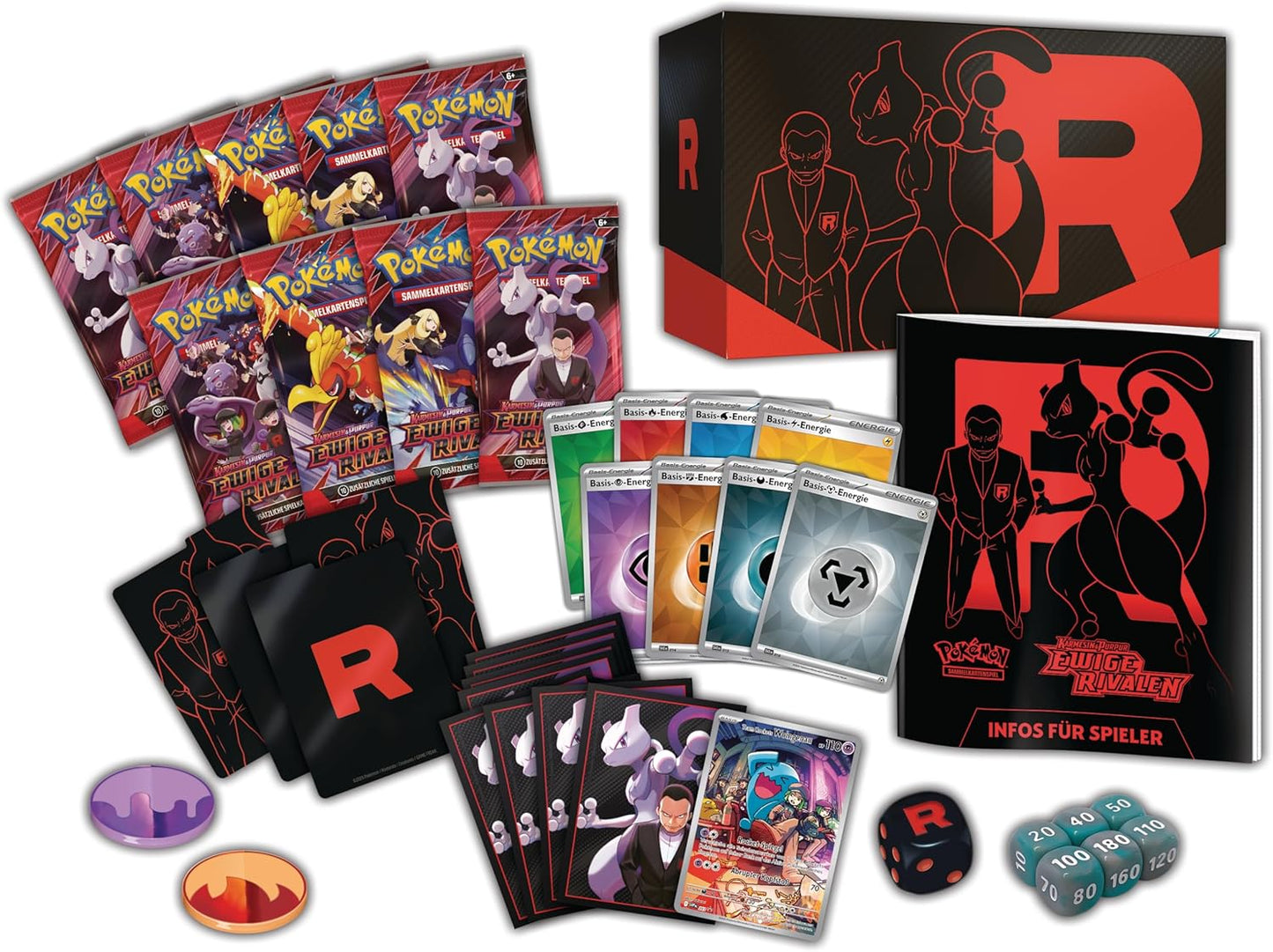 Pokémon-Sammelkartenspiel: Top-Trainer-Box Karmesin & Purpur – Ewige Rivalen
